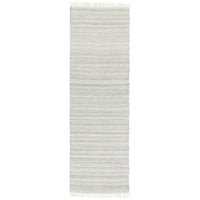 Jaipur Castillo Torre Solid Stripes Light Gray Cream CSL01 Rug