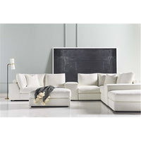 Vanguard Furniture Lucca Stocked Modular Sectional in Kipri Snow