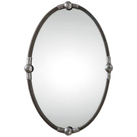 Uttermost Carrick Black Oval Mirror