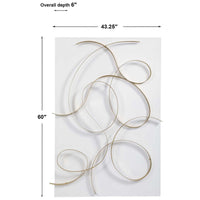 Uttermost Freehand Modern Metal Wall Panel