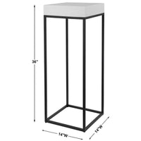 Uttermost Gambia Marble Plant Stand