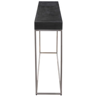 Uttermost Jase Black Concrete Console Table