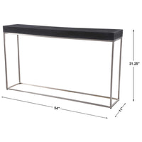 Uttermost Jase Black Concrete Console Table