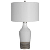 Uttermost Dakota White Crackle Table Lamp