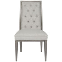 Vanguard Furniture Norfolk Nickel Hanover Button-Back Side Chair