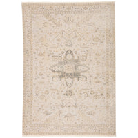 Jaipur Vienne Lucien Medallion Border Cream Light Gray VNE06 Rug