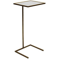 Worlds Away Cigar Table with Antique Mirror Top