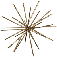 Worlds Away Urchin Gold Leafed Iron Asterisk