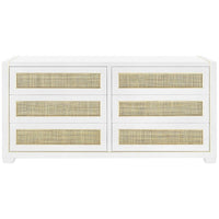 Villa & House Karen Extra Large 6-Drawer Dresser - White