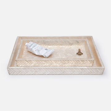 Pigeon and Poodle Handa Rectangular Tray - Tapered, 2-Piece Set
