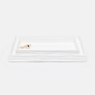 Pigeon and Poodle Solin Rectangular Tray - Straight, 2-Piece Set
