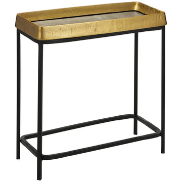 Currey and Company Tanay Brass Side Table