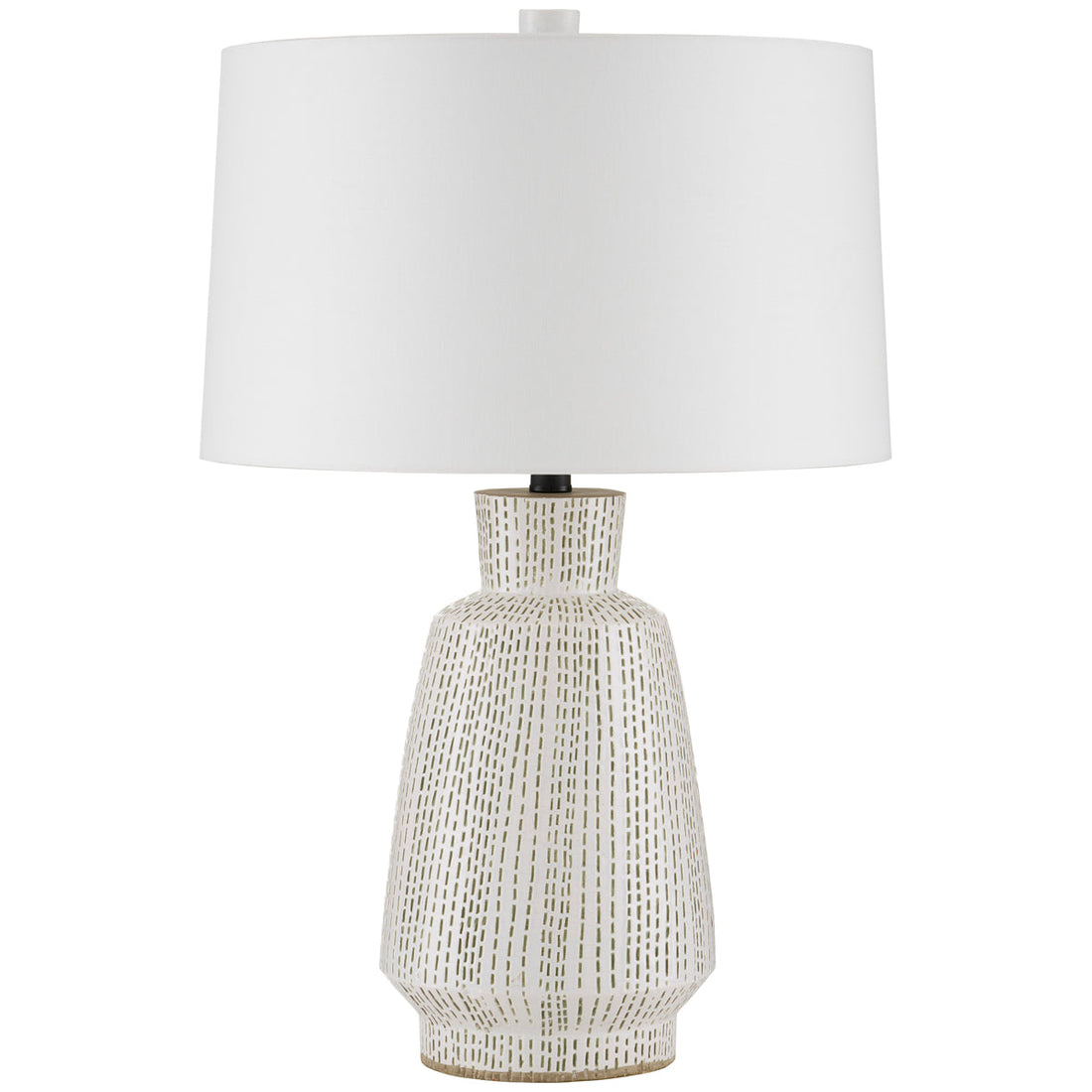 Currey and Company Dash White Table Lamp