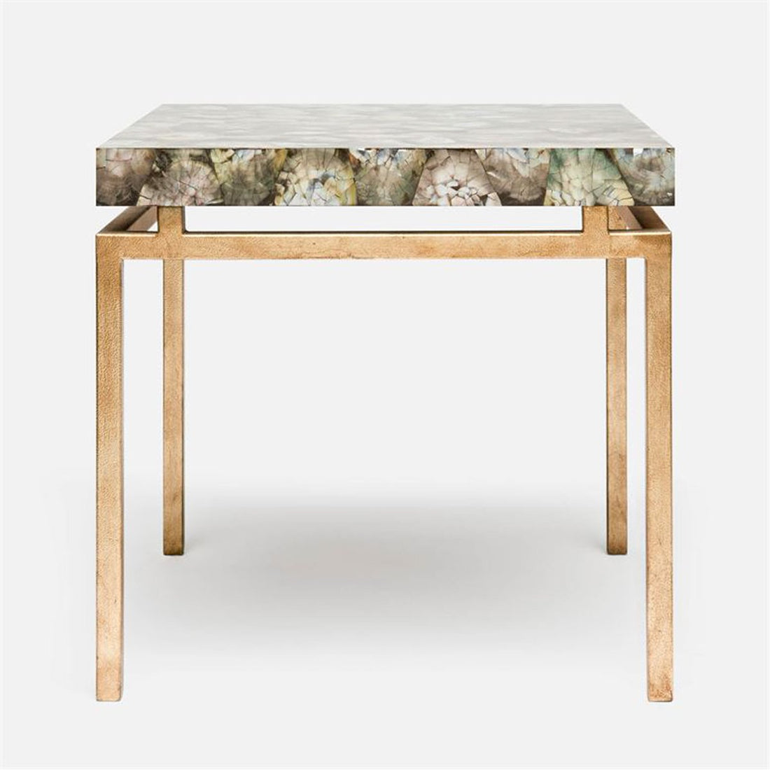 Made Goods Benjamin Floating Leg Side Table in Mop Shell