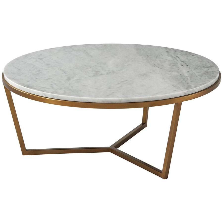 Theodore Alexander Marble Fisher Cocktail Table