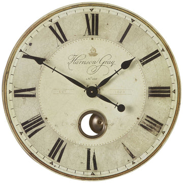 Uttermost Harrison Gray 23-Inch Wall Clock