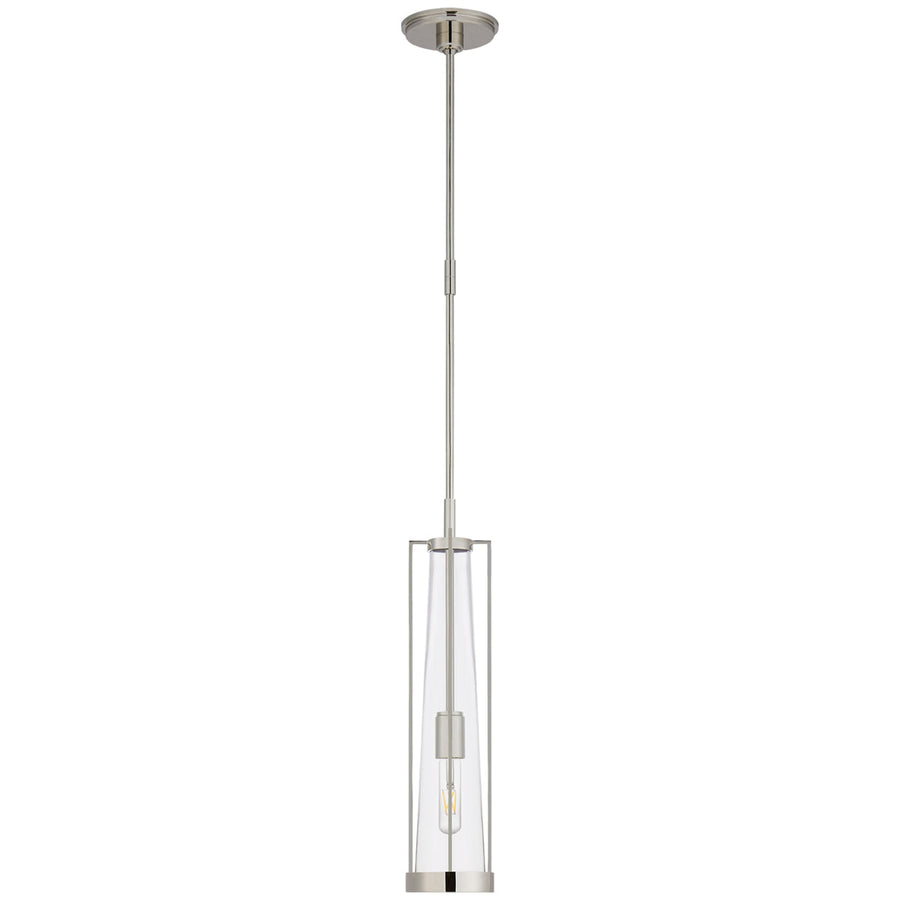 Visual Comfort Calix Tall Pendant with Clear Glass