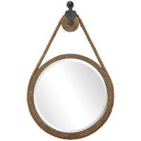 Uttermost Melton Round Pulley Mirror