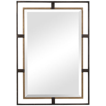 Uttermost Carrizo Gold and Bronze Rectangle Mirror