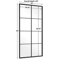 Uttermost Rousseau Iron Window Mirror