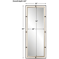 Uttermost Carrizo Tall Bronze and Gold Mirror
