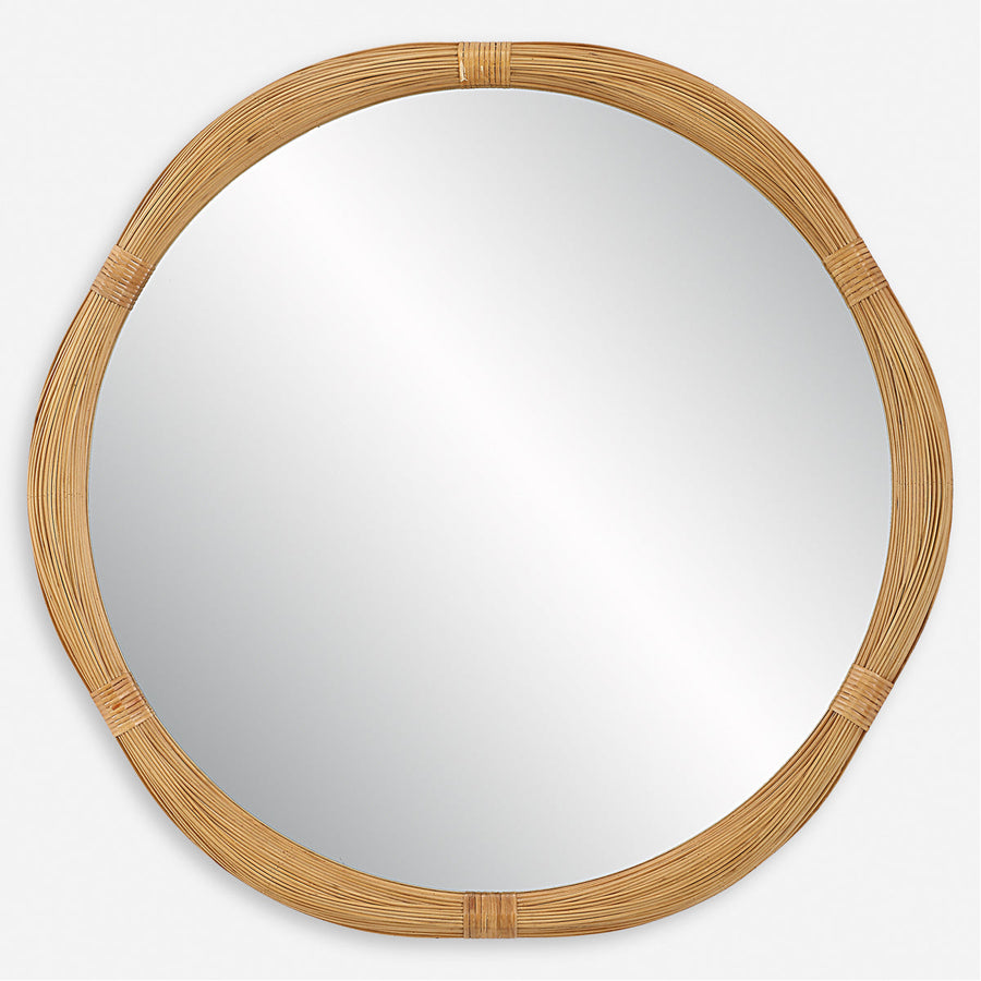 Uttermost Salina Round Bamboo Mirror
