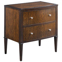 Woodbridge Furniture Bow Front Bedside Chest