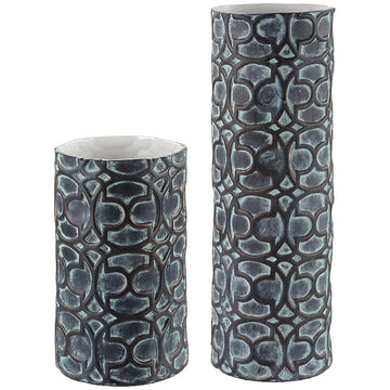 Uttermost Baltra Bronze Patina Vases, 2-Piece Set