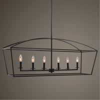 Uttermost Clayton 6-Light Linear Chandelier