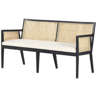 Four Hands Antonia Cane Dining Bench - Savile Flax
