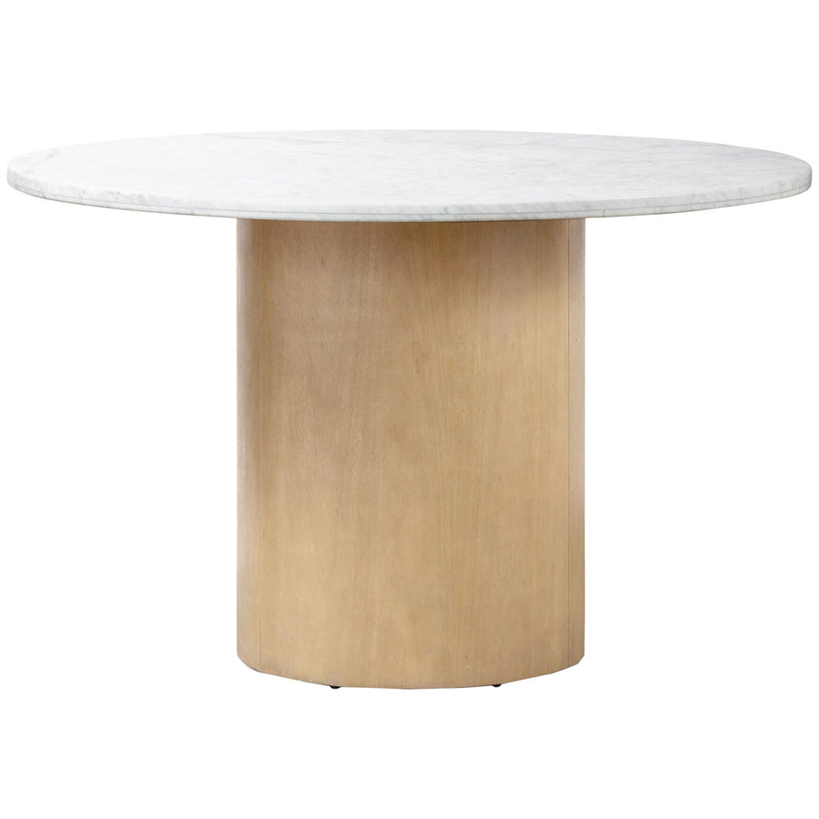 Four Hands Pilo Dining Table - Italian White Marble
