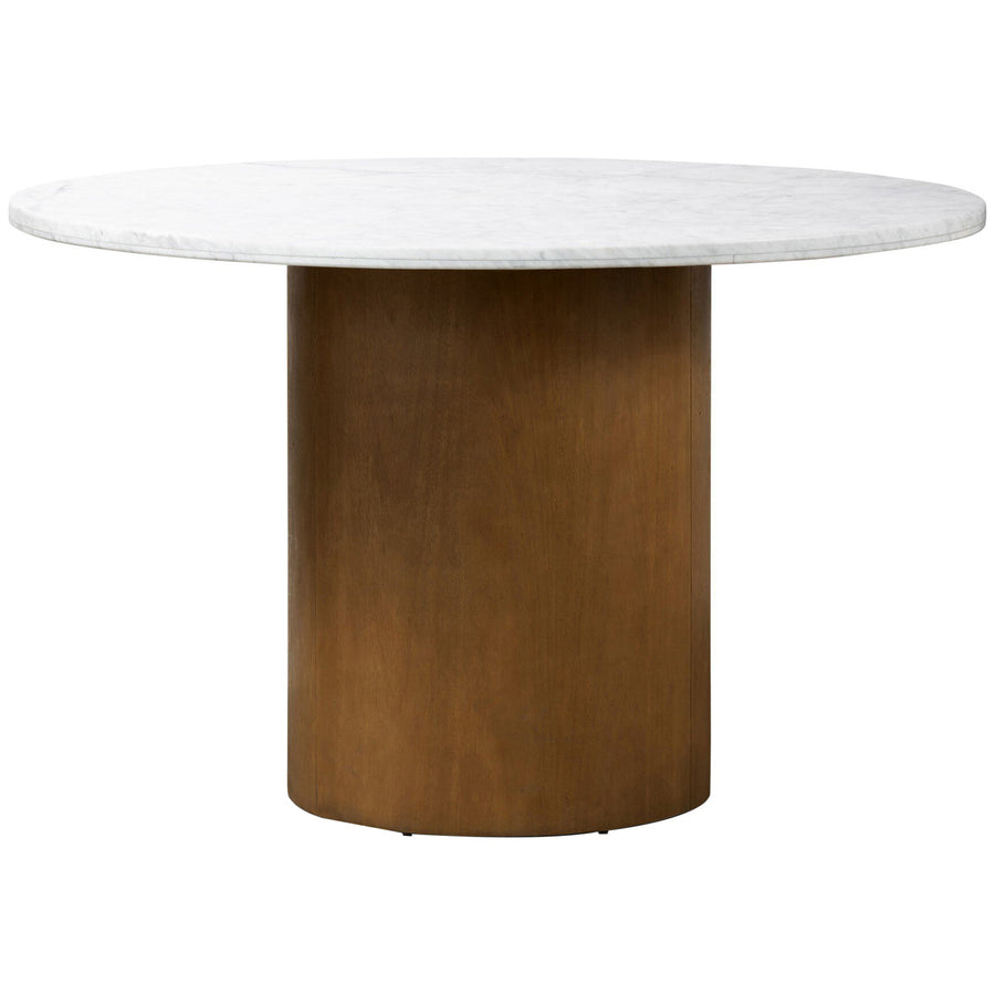 Four Hands Pilo Dining Table - Italian White Marble