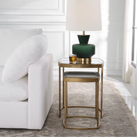 Uttermost Vista Gold Nesting Tables, 2-Piece Set