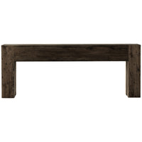 Four Hands Abaso Console Table - Ebony Rustic Wormwood Oak