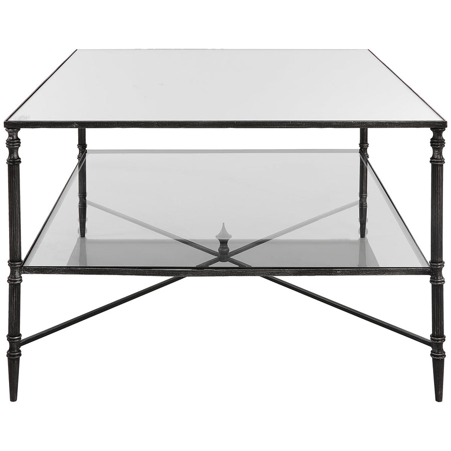 Uttermost Henzler Mirrored Steel Coffee Table