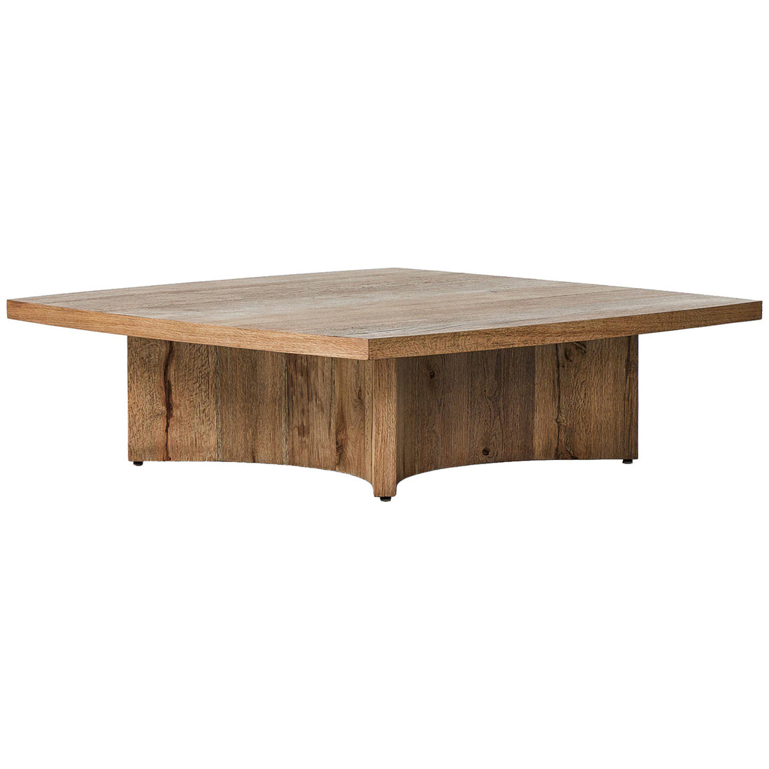Four Hands Square Coffee Table - Rustic Oak Veneer
