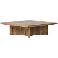 Four Hands Square Coffee Table - Rustic Oak Veneer