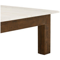 Four Hands Jessa Coffee Table - Honed White Marble