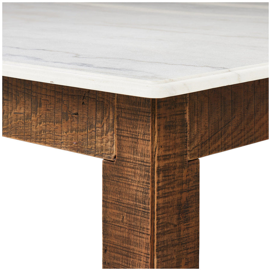 Four Hands Jessa Coffee Table - Honed White Marble