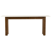 Four Hands Jessa Console Table - Honed White Marble