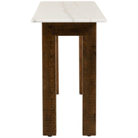 Four Hands Jessa Console Table - Honed White Marble