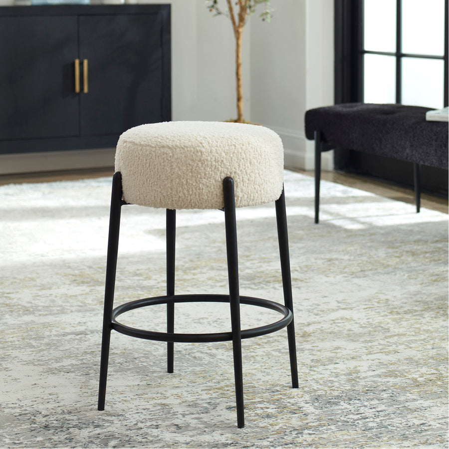 Uttermost Arles Plush Counter Stool