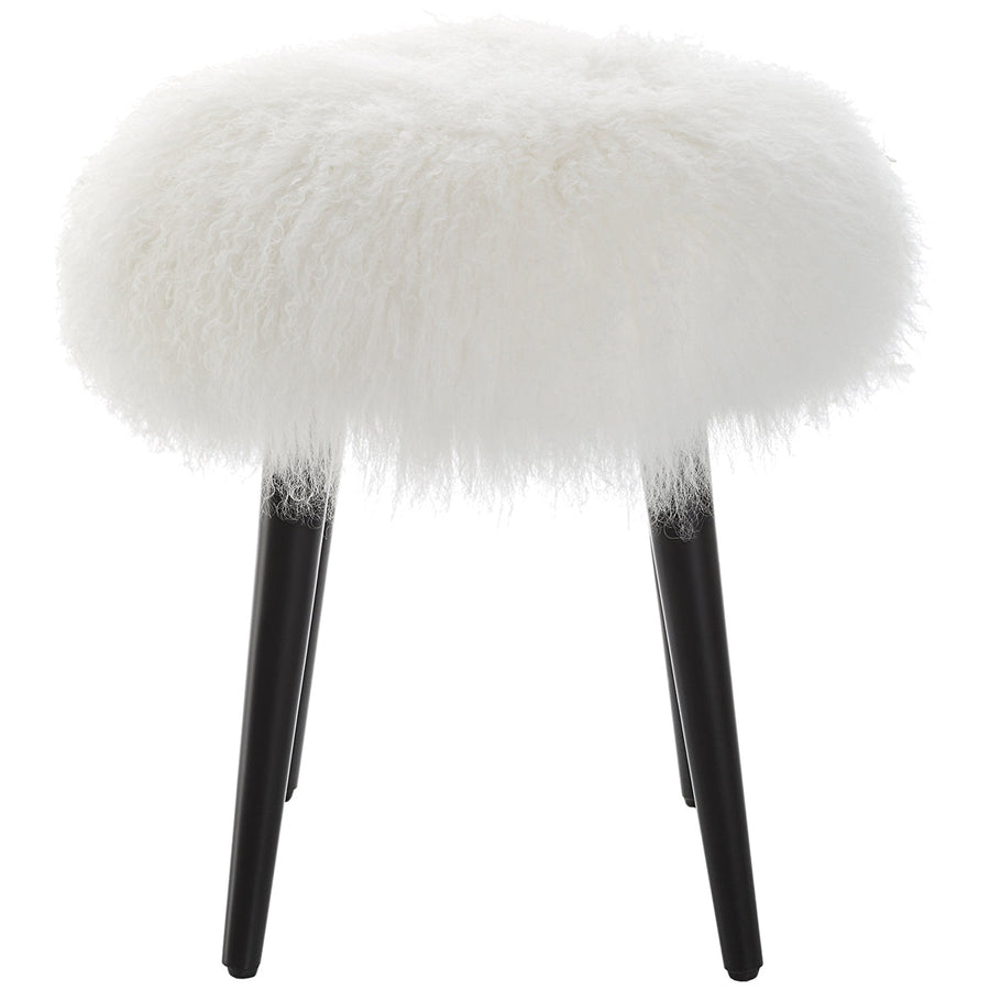 Uttermost Wooly Sheepskin Accent Stool