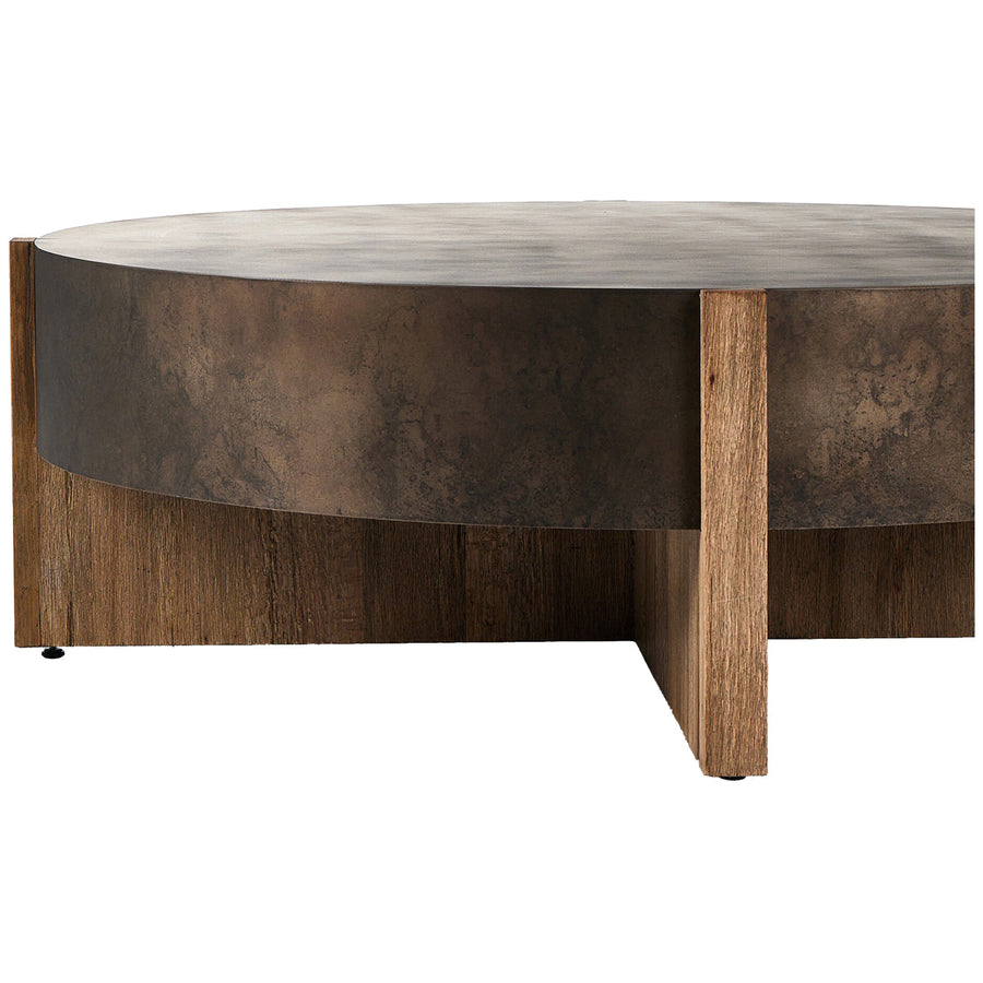 Four Hands Bingham Large Coffee Table - Distressed Iron