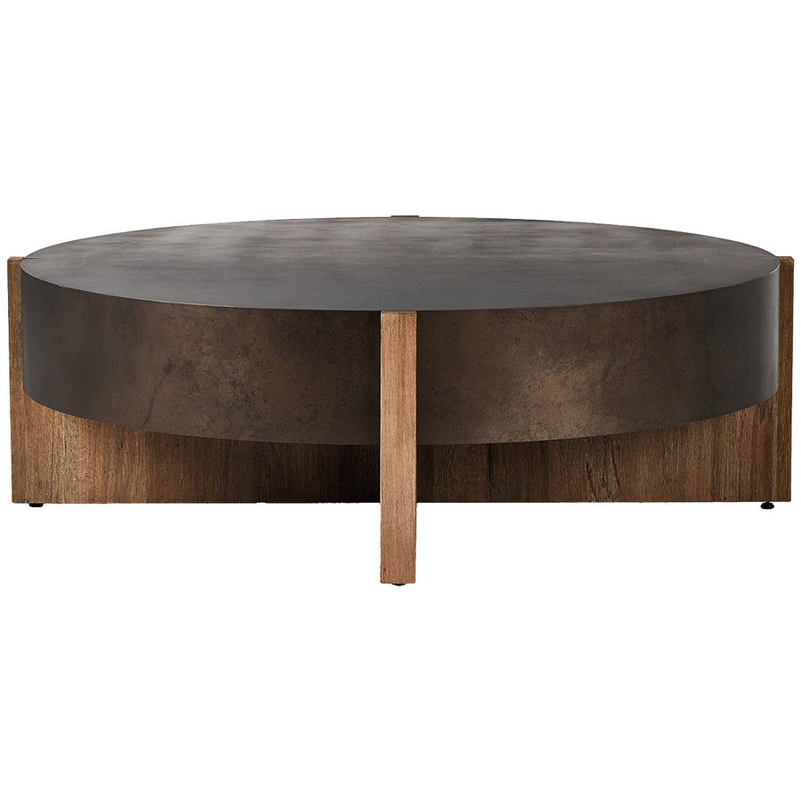 Four Hands Bingham Large Coffee Table - Distressed Iron