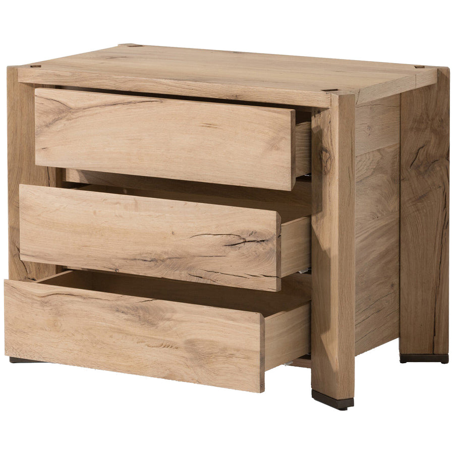 Four Hands Cassio Nightstand - Natural Reclaimed French Oak