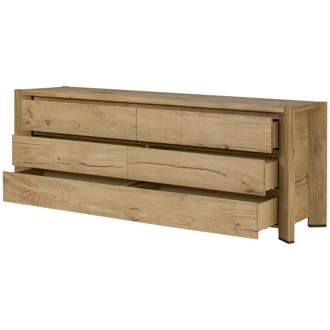 Four Hands Cassio Dresser - Natural Reclaimed French Oak