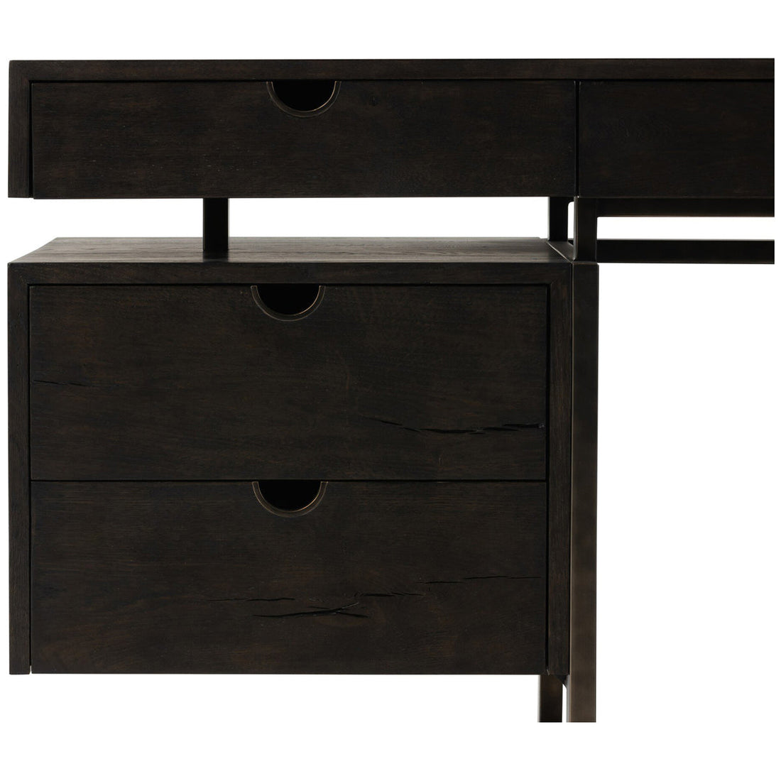 Four Hands Augusto Desk - Dark Espresso Reclaimed French Oak