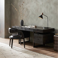 Four Hands Augusto Desk - Dark Espresso Reclaimed French Oak