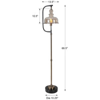 Uttermost Elieser Industrial Floor Lamp